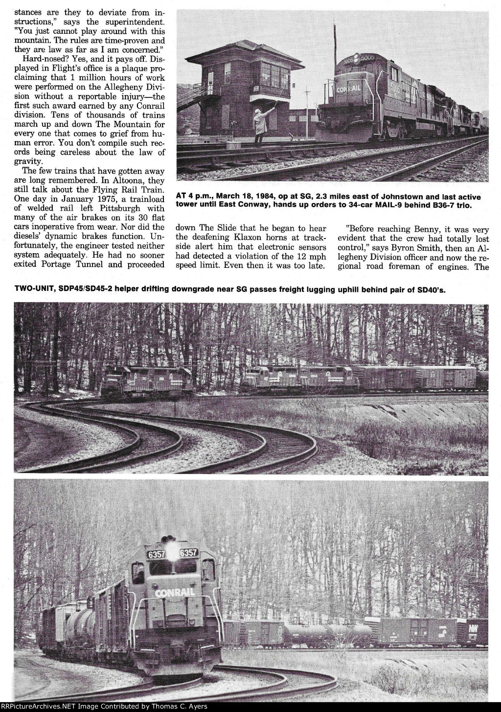 CR "Mountain Railroad Revisited," Page 33, 1985